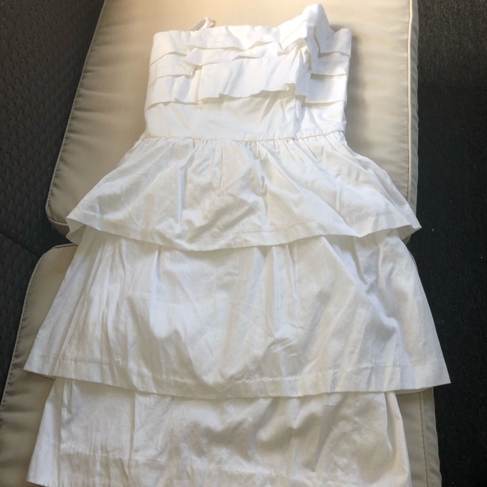 French connection belted tiered dress